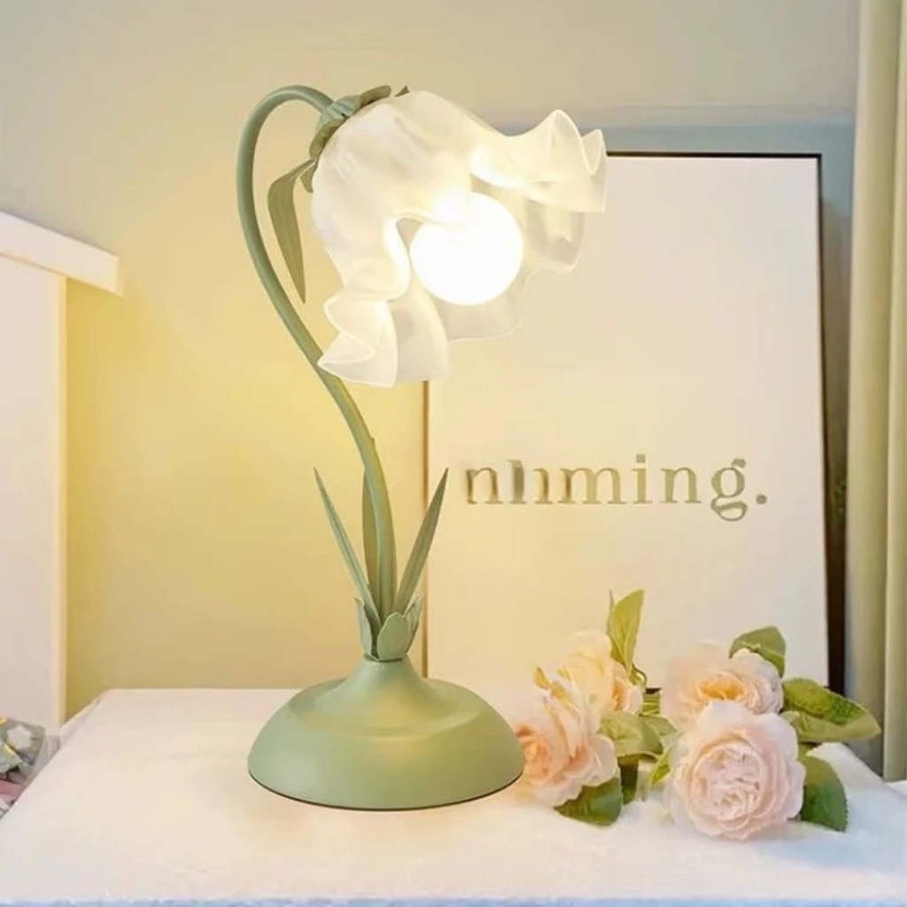 Tulip Flower LED Table Lamp – Eye Protection Bedside Night Light