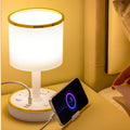 3 Color Bedside Lamp with USB Charging & Phone Holder