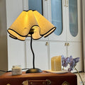 Creative Petal Table Lamp Luxury Bedside Lamp with 3 Color Light