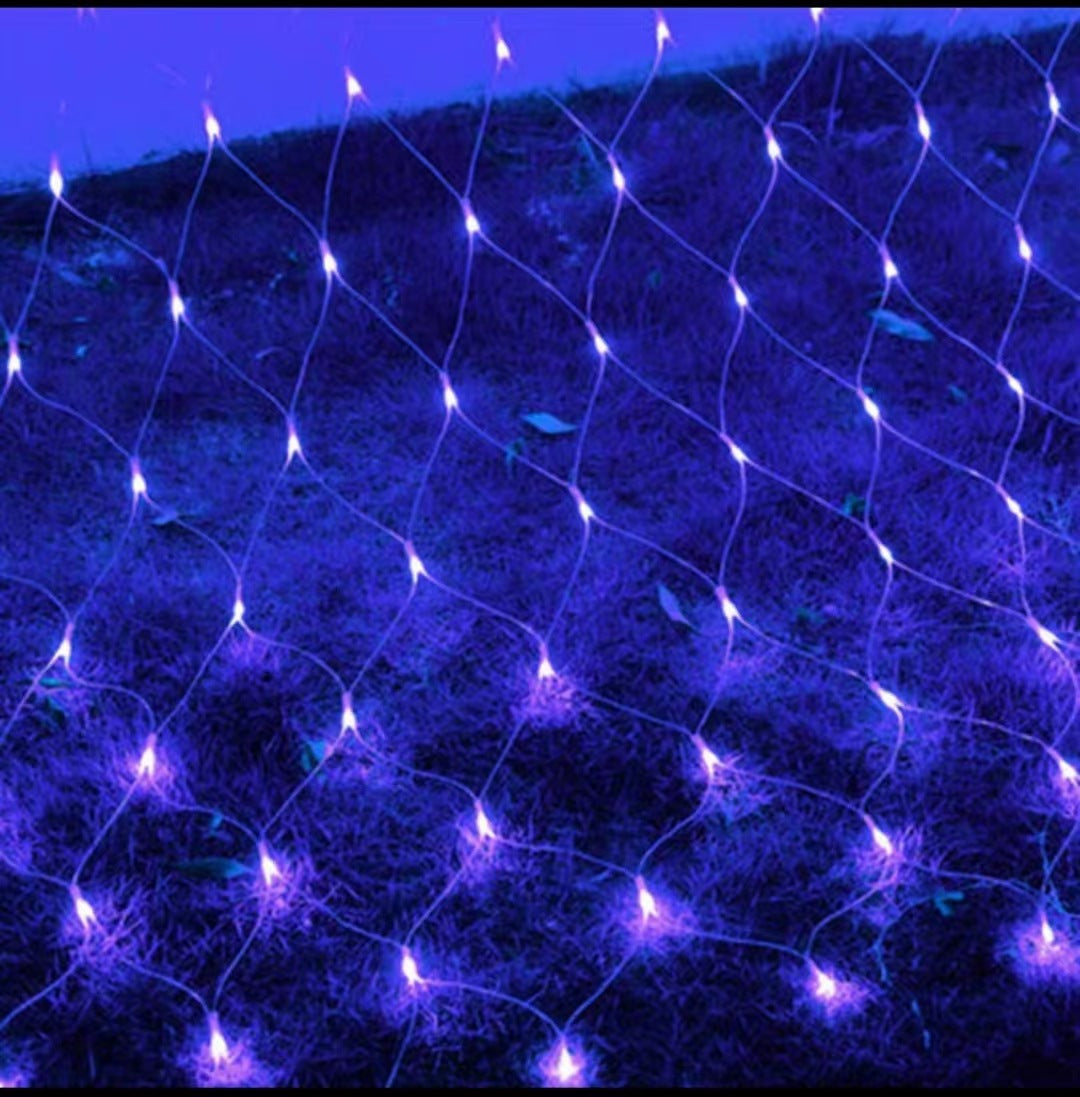 LED Fairy Net Lights 1.5 * 1.5m Purple Color