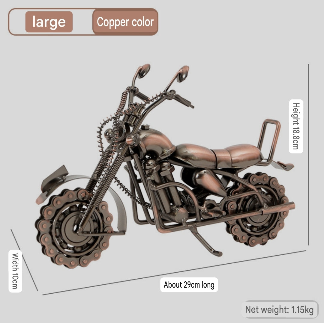 Retro Motorcycle Model Ornament