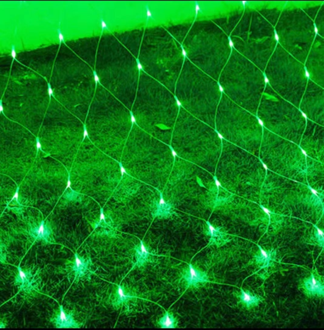 LED Fairy Net Lights 1.5 * 1.5m Green Color